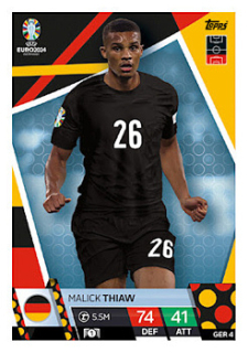 Malick Thiaw Germany Topps Match Attax EURO 2024 #GER4